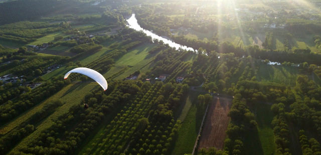 Parapente Dordogne Vallée Sarlat sport tourisme activité initiation perfectionnement Vol